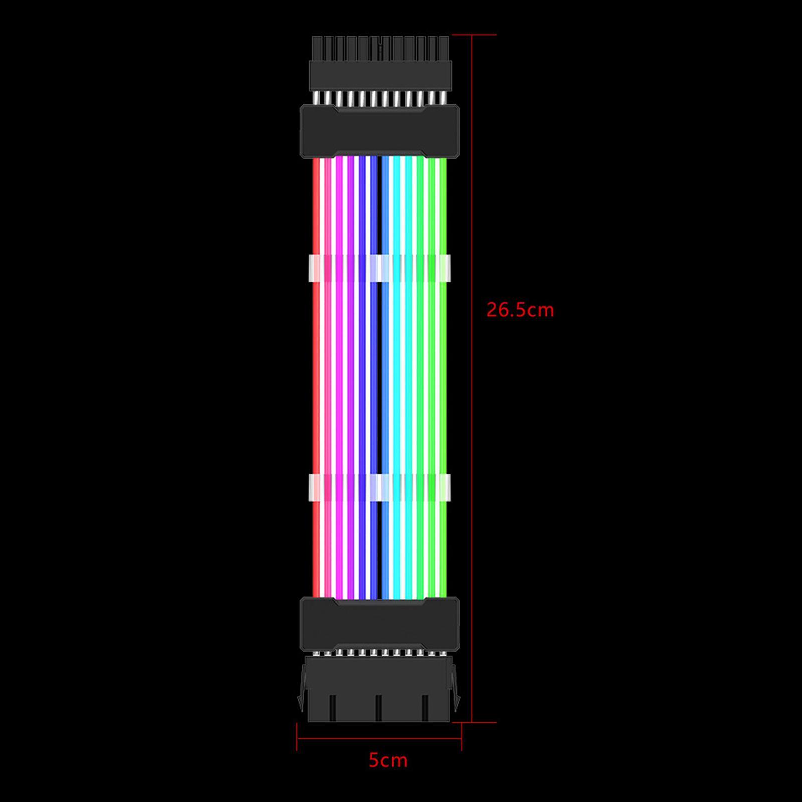 Extension RGB Cable PSU Extension Cable Set PCIe Cable for Computer PC