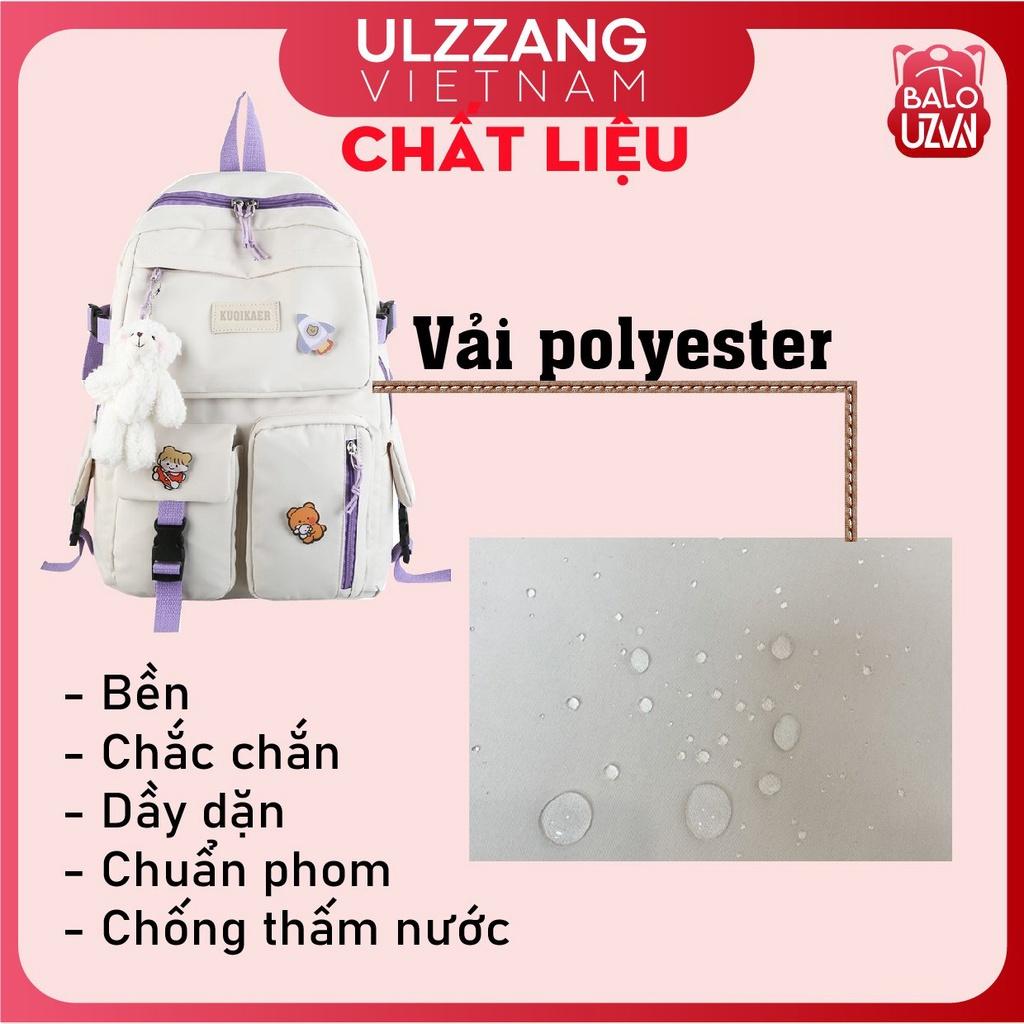 Balo nữ đi học thời trang Ulzzang Hàn Quốc, cặp sách đẹp hàng cao cấp dễ thương, túi xách sinh viên học sinh chống nước