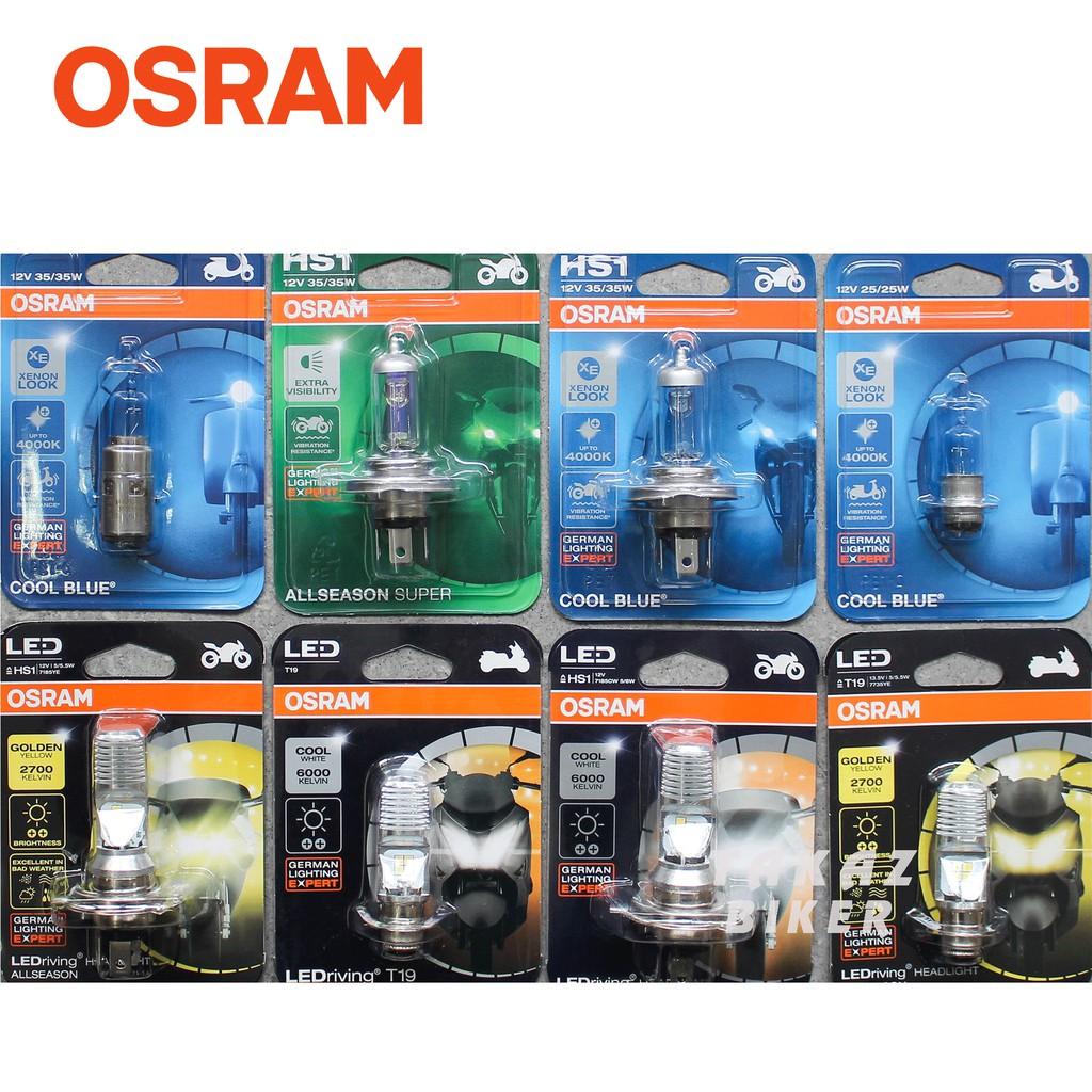 Bóng đèn LED OSRAM T19 Dream, Wave , Airblade xe thái tăng sáng màu vàng phá sương Cường độ màu 2700k Kelvin