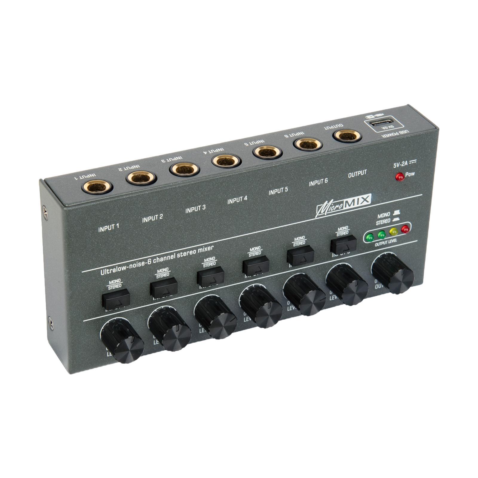 Mini Audio Mixer Audio Mixer for Club Guitars Bass Keyboards Mixer Recording