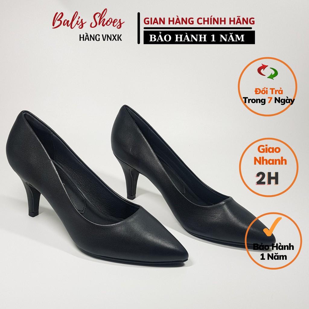 Giày cao gót 7p  mũi nhọn - thiết kế đơn giản - êm ái