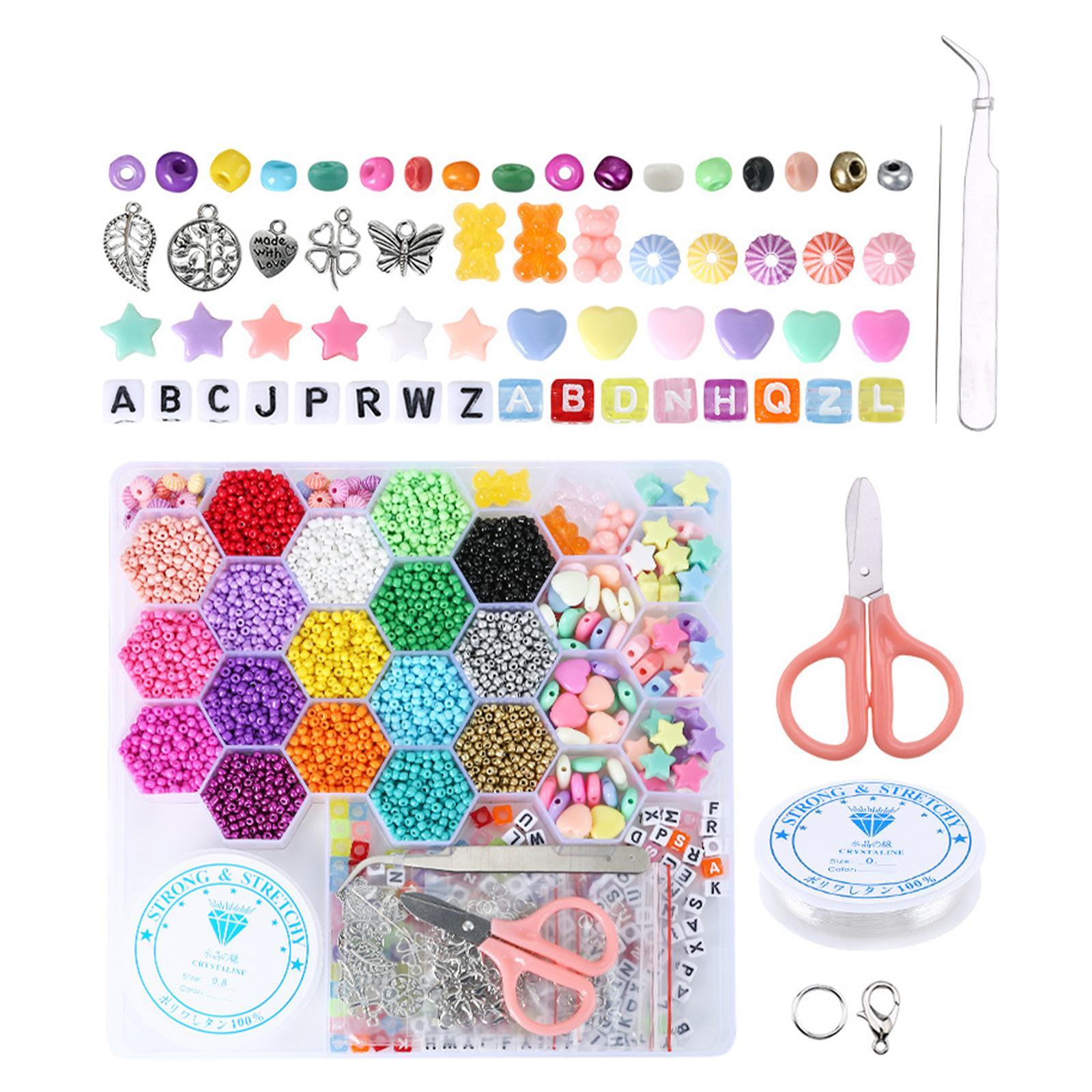 Glass Seed Beads Tweezer Letter Beads for Necklace Bracelet Jewelry Making