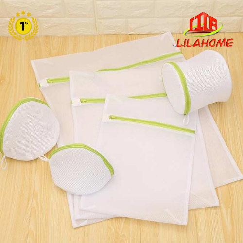 Bộ 6 Túi Giặt Đồ, Túi Giặt Đa Năng, Túi Lưới Giặt Quần Áo Bảo Vệ Quần Áo Chống Phai Màu + Tặng Kèm 2 Bóng Giặt Thông Minh - Hàng Chính Hãng
