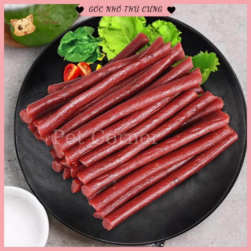 Thịt bò cao cấp Hello Joy thơm ngon, bổ sung canxi cho chó (Gói 500gr) - Bánh thưởng cho chó, đồ ăn vặt cho thú cưng