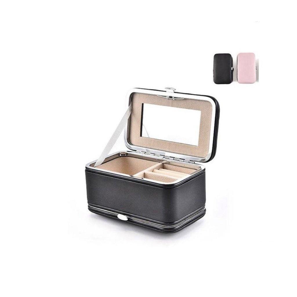 Hộp đựng trang sức đa năng có gương  - Gia dụng SG