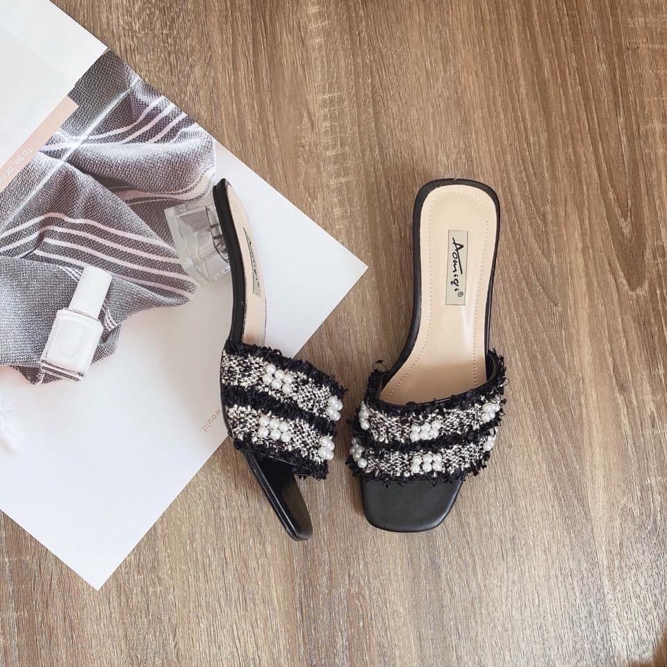 GUỐC QUAI NGANG XÙ ĐÍNH HẠT - 3P