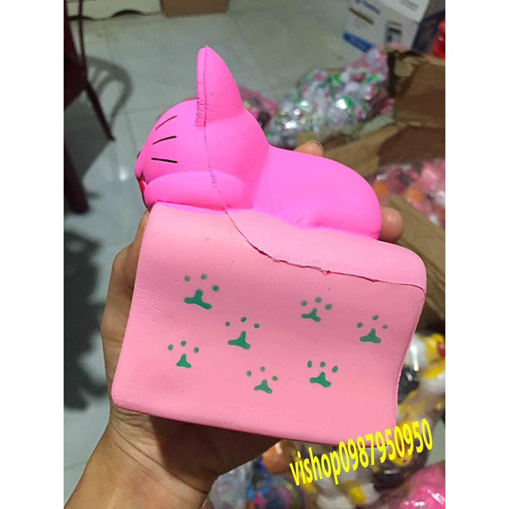 Bán SQUISHY BÁNH CHUỘT HỒNG LÈ LƯỠI Siêu tốt