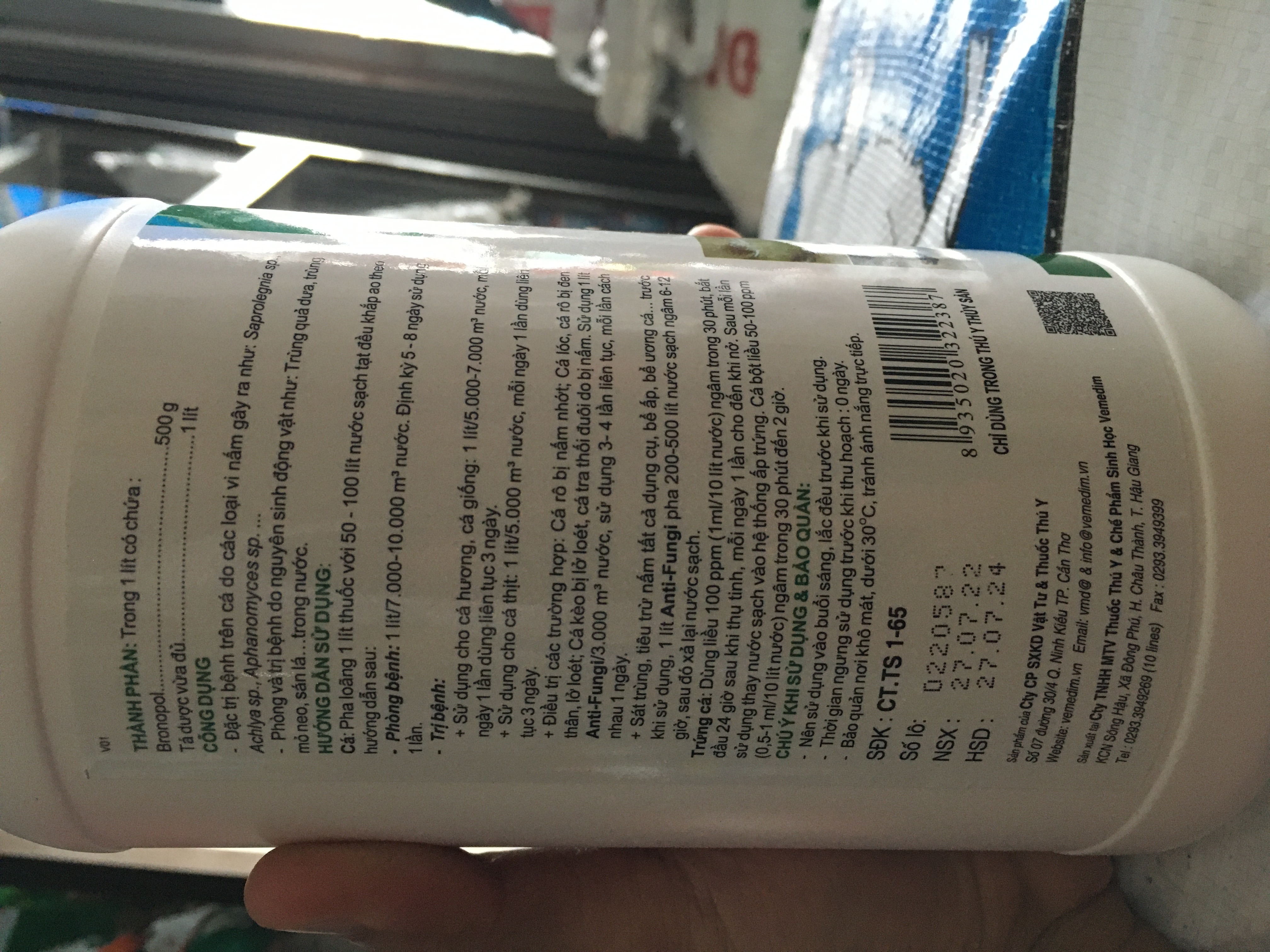 Anti fungi ngăn ngừa diệt nhanh loại nấm cho cá ,ngăn ngừa nguyên sinh động vật, diệt trùng cho ao hồ bể tôm cá thuỷ hải sản vemedim