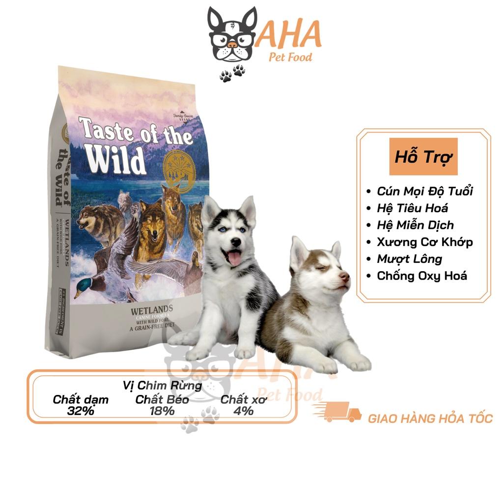 Thức Ăn Cho Chó Husky Taste Of The Wild Bao 2kg - Wetlands Thức Ăn Cho Chó, Vị Thịt Chim Rừng, Trái Cây Rau Củ Quả