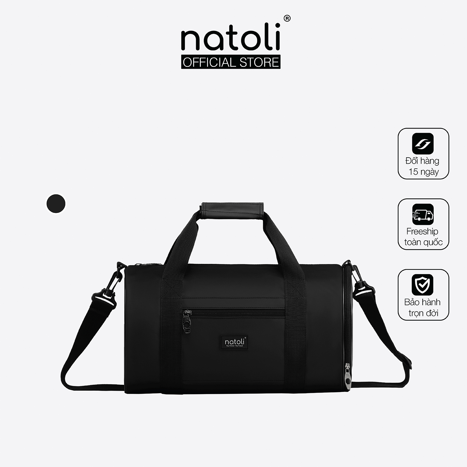 Túi trống thể thao, túi tập gym mini NATOLI đựng đồ tập gym nam nữ cao cấp BST Multisport Gym Bag T33