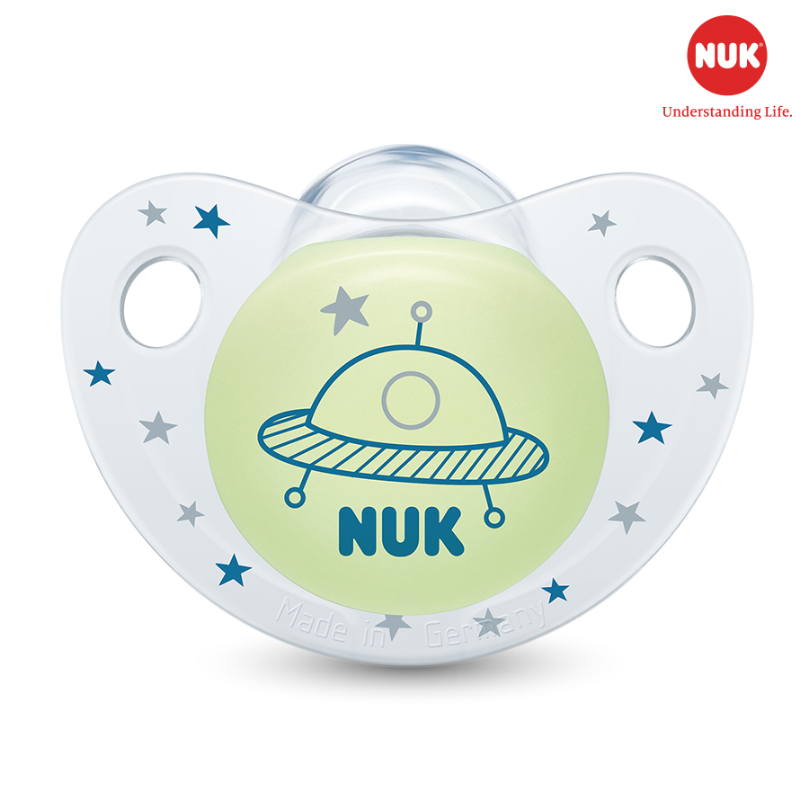 BỘ 2 TI GIẢ NUK NIGHT/DAY SILICONE 6-18M