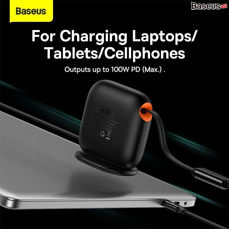 Cáp Sạc Đa Năng Baseus Traction Series Retractable 3-in-1 Fast Charging - HÀNG CHÍNH HÃNG