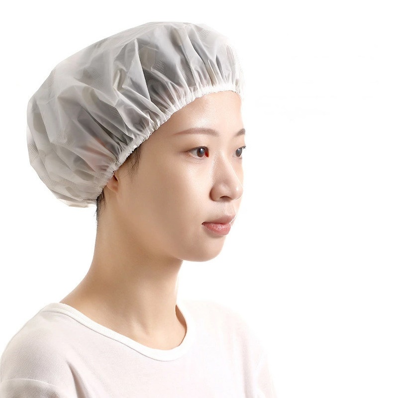 Mũ trùm tóc khi tắm in họa tiết hoa Ø25cm, giúp tránh bị ướt tóc khi tắm, bảo vệ tóc khỏi nước và các tác hại hóa chất - Hàng nội địa Nhật Bản