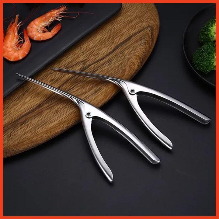 Lột vỏ tôm, kềm bóc tôm inox