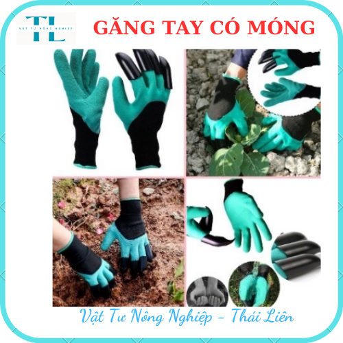 Găng tay làm vườn có móng vuốt chuyên dụng - Độ bền cao, chống thấm nước, dễdàng đào xới đất, Co giãn đàn hồi rất êm ái