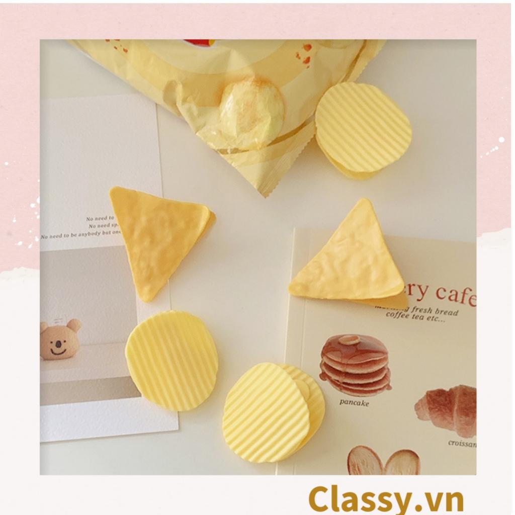 PK936 Kẹp Classy giữ mép túi đồ ăn họa tiết minh họa BimBIm snack khoai tây LAYS, tinh nghịch hài hước hot tiktok