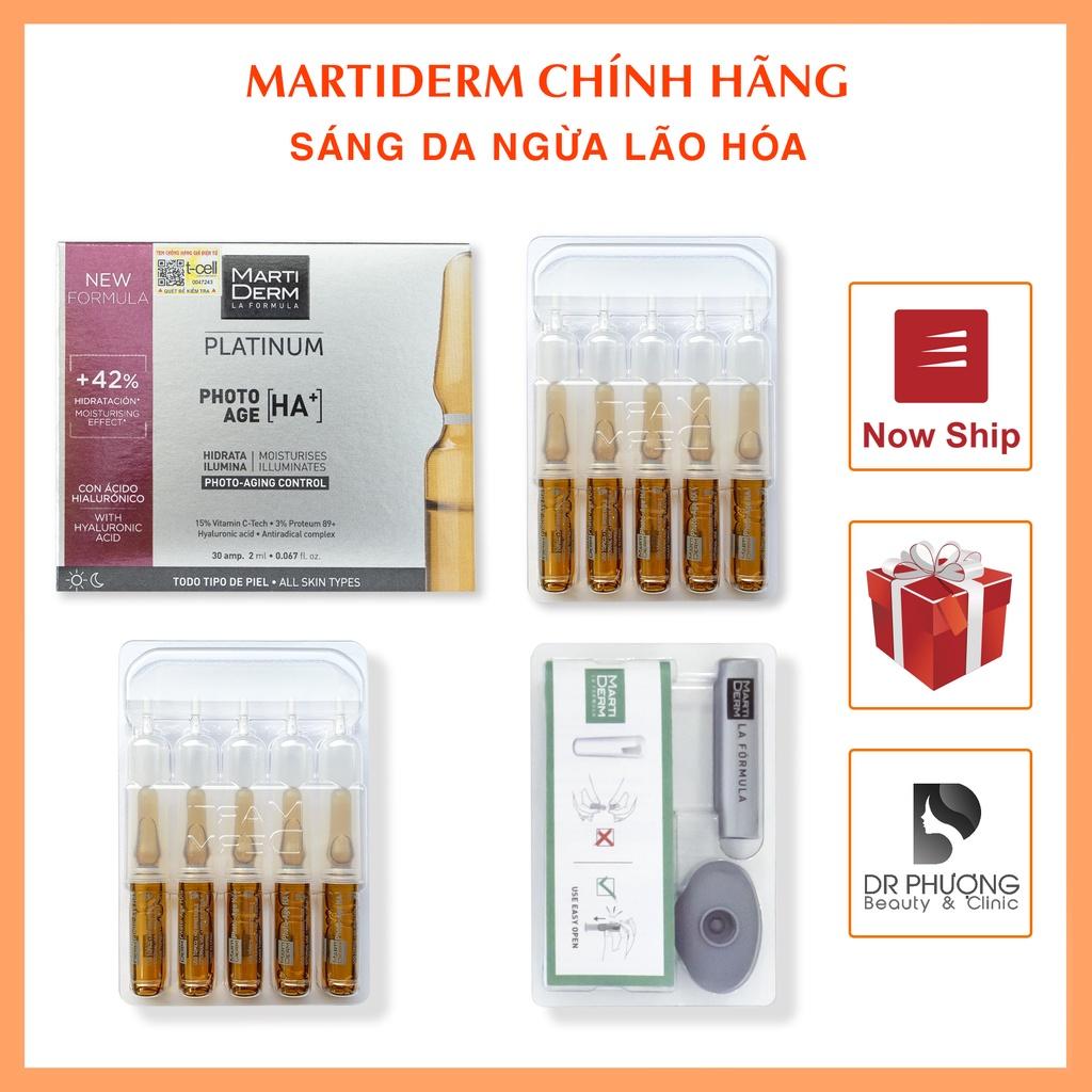 (ỐNG LẺ) Tinh chất dưỡng ẩm, sáng da và chống lão hóa Martiderm Photo Age HA+ chứa 15% Vitamin C ( ỐNG LẺ )