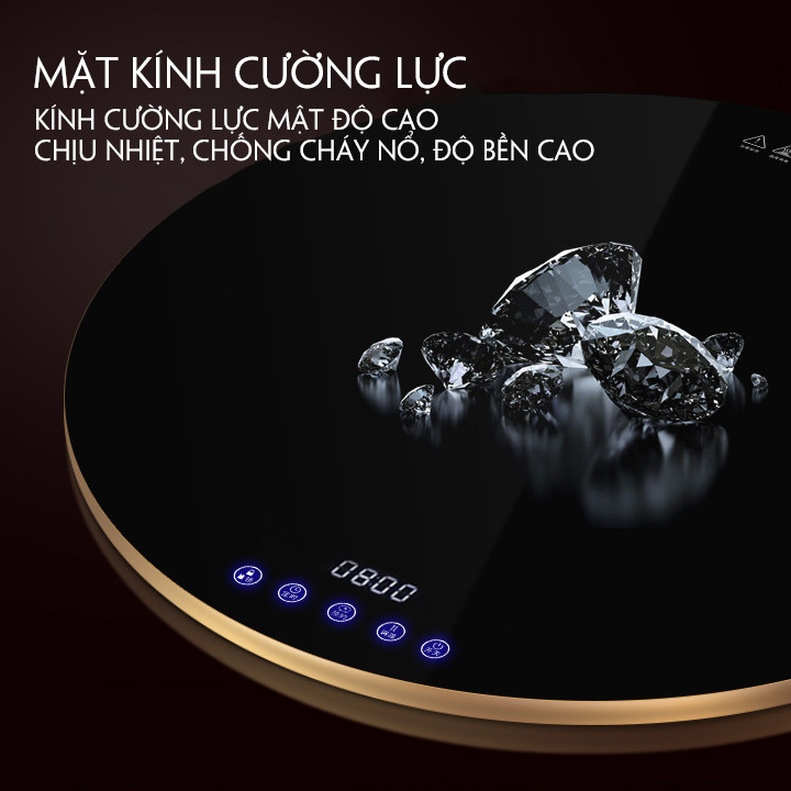 Mâm Điện Hâm Nóng Thức Ăn Giữ Nhiệt Đa Năng Chất liệu: Mặt kính cường lực chống vỡ, chống nước, chống xước  Điện áp nguồn: 220v- 50Hz  Công suất định mức: 300w size 60cm T386