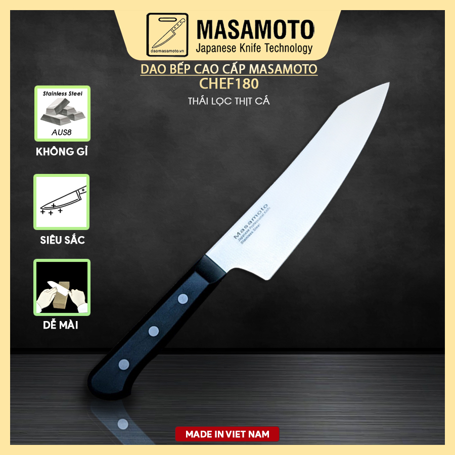 Dao Thái Lọc Thịt Cá Masamoto Chef - MK202