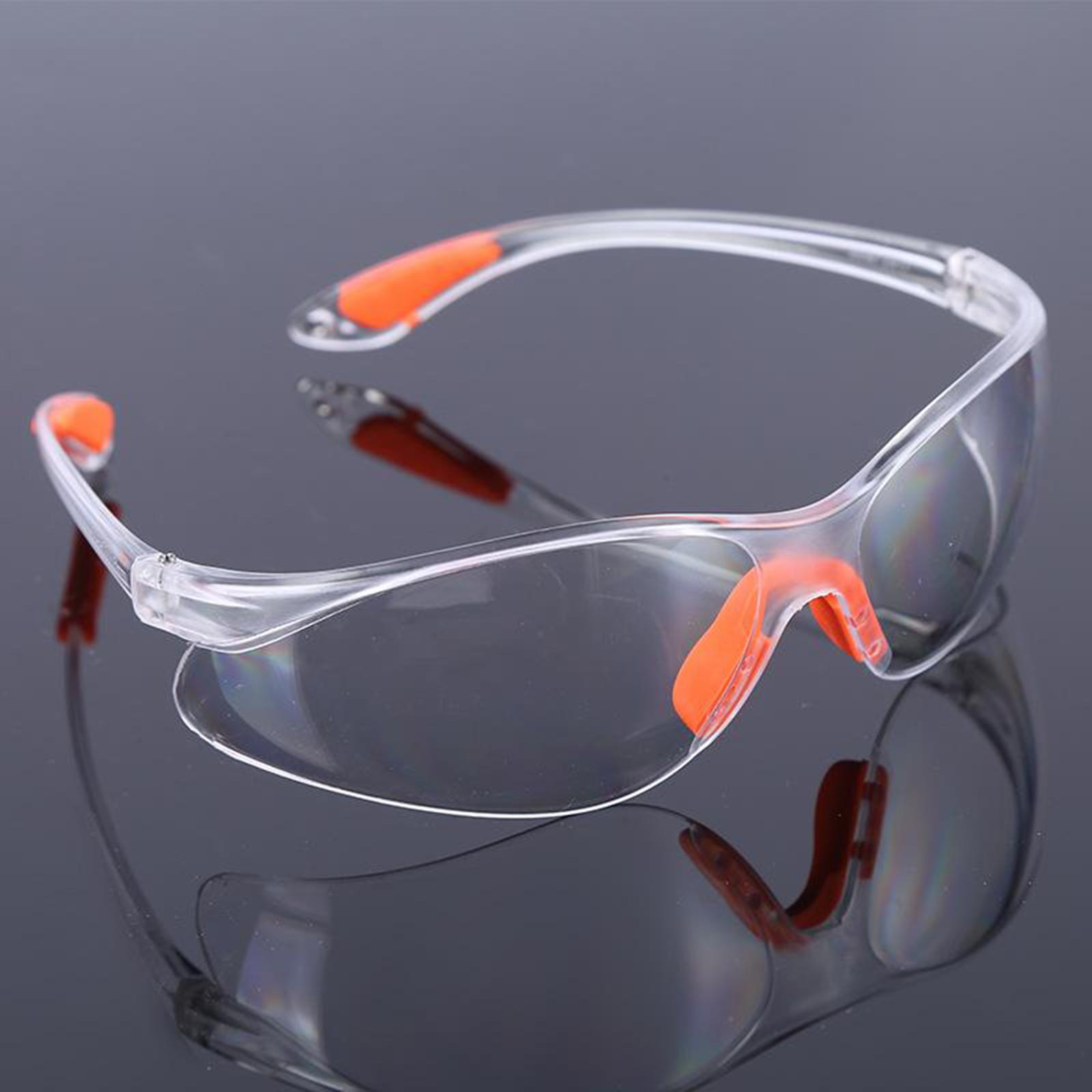 2xSafety Glasses Transparent Work Glasses Perfect Eye Protection for Women Men White