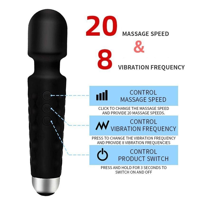 Máy Mát Xa Mặt Cầm Tay 20 Chế Độ Hết Pin Có Thể Sạc Lại - Hàng Massage Cao Cấp Nhất (Giao Hoả Tốc ở SG)