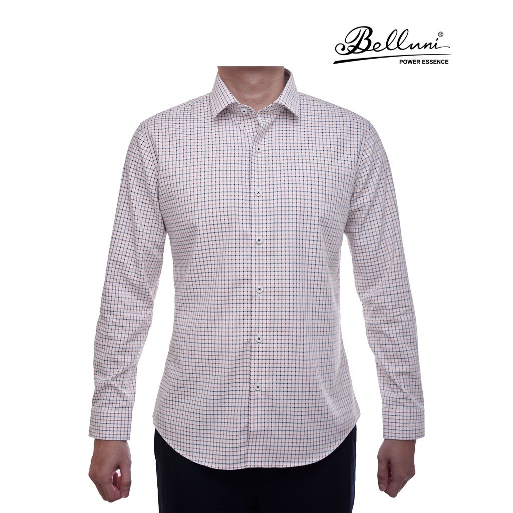 Áo sơ mi nam SlimFit tay dài cao cấp BELLUNI vải sợi tre thoải mái thanh lịch 157R7