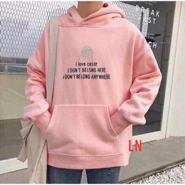Áo hoodie I Love hoa LNG0919
