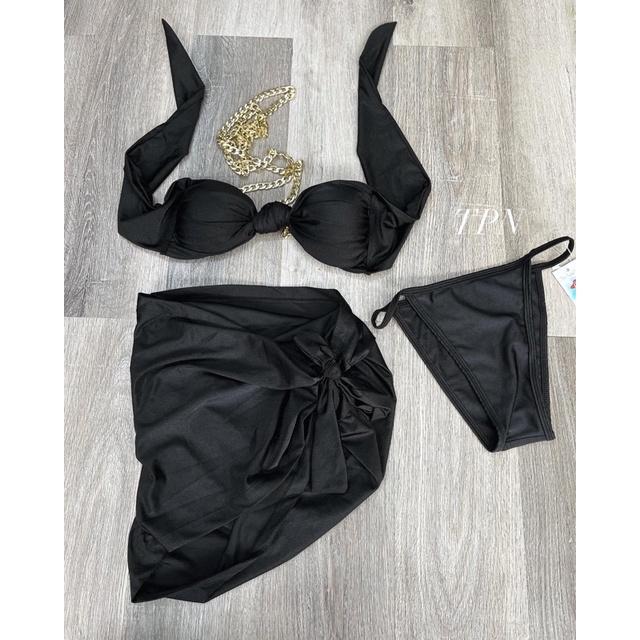 Bikini Phối Xích Siêu Sexy, xích eo+ xích cổ (video shop tự quay)