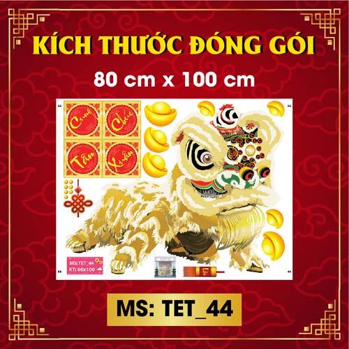 DECAL TRANG TRÍ TẾT 2023 COMBO SỐ 50