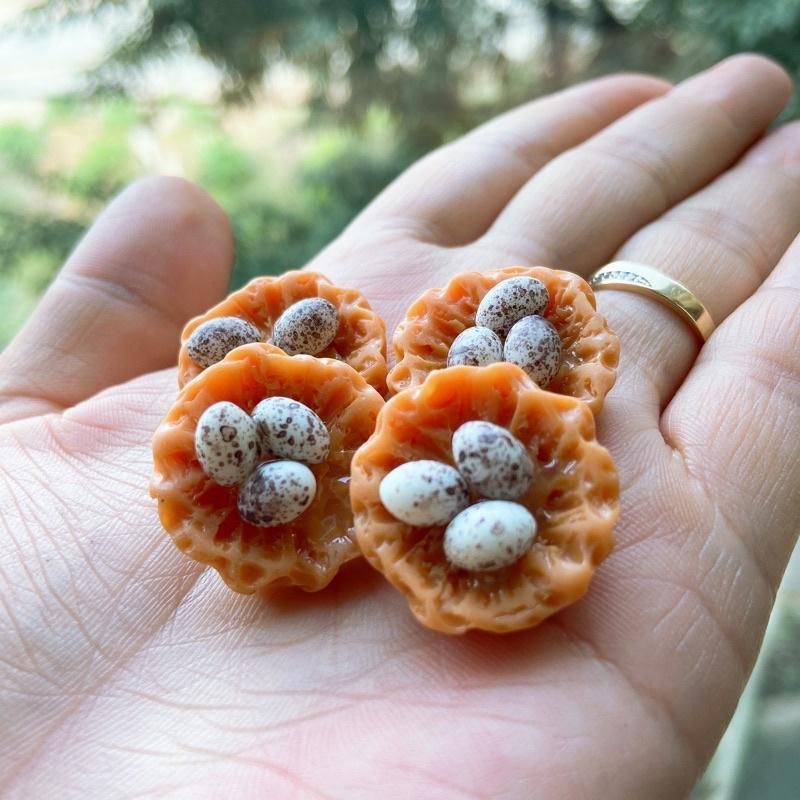 Tiểu cảnh mini ️ Gia đình gà con tiểu cảnh trang trí sen đá, sân vườn, bể cá, bể terrarium
