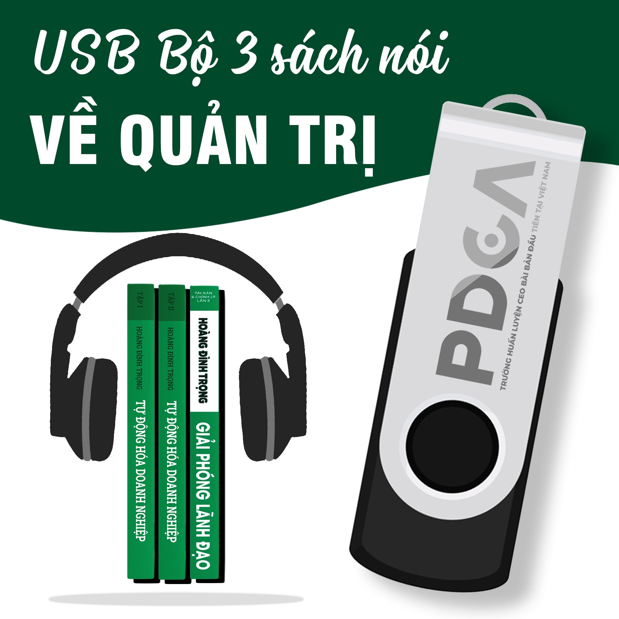 Bộ 3 audio sách nói hay về quản trị doanh nghiệp, USB sách nói nghe mọi lúc mọi nơi, sách nói hay về quản trị