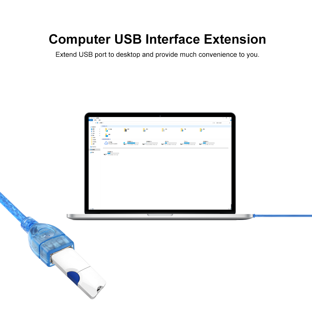 Dây Cáp Nối Dài USB Male Sang Female Cho TV Thông Minh PS4 Xbox One SSD Đồng Bộ Hóa Dữ Liệu USB2.0 150cm