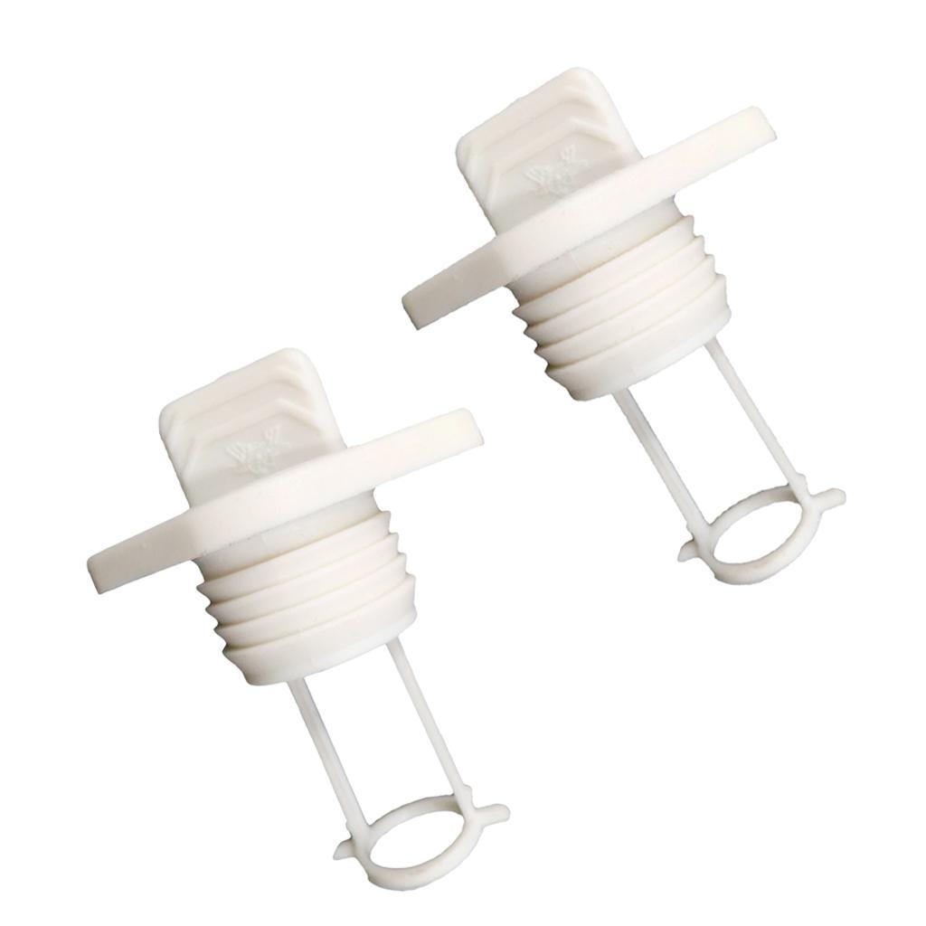 2x Diamond Universal Drain Plug Thread Drain Plug Bung For Kayak Canoe Boat