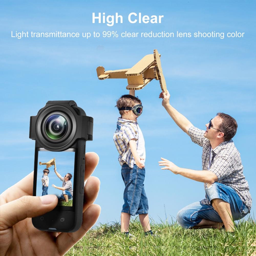 Panoramic Camera Lens Guards Lens Protective Cover Compatible with Insta360 X3 Camera