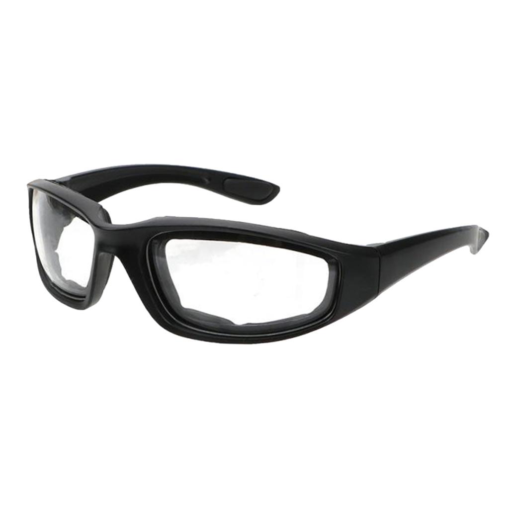 1 Pair Motorcycle Riding Glasses Padding Goggles UV Protection Dustproof Windproof Motorcycle for Outdoor Sports