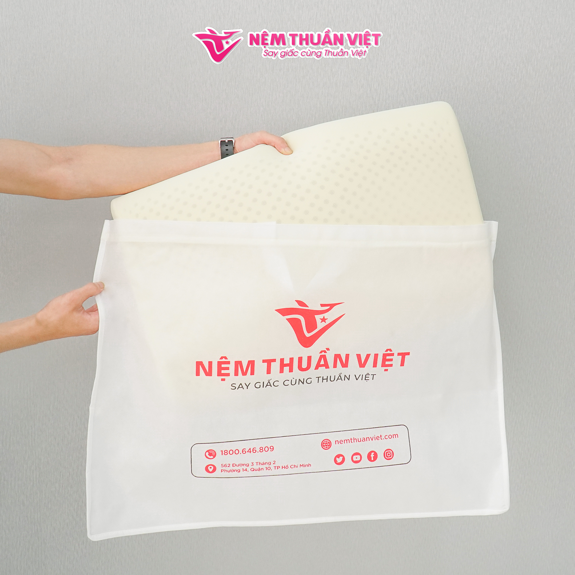 Gối Cao Su Thuần Việt Lượn Sóng Cao Cấp, 100% Cao Su Thiên Nhiên, Kháng Khuẩn, Chống Đau Mỏi Vai Gáy