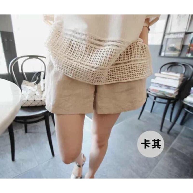 Quần đùi nữ - quần sooc nữ chất đũi xước 3 màu