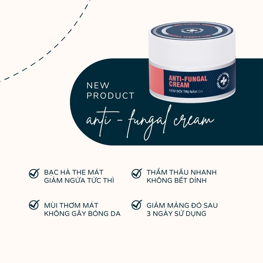 Combo 2 Hộp Kem Bôi Trị Nấm Da Đầu,Vảy Nến,Á Sừng,Eczema Dego Pharma