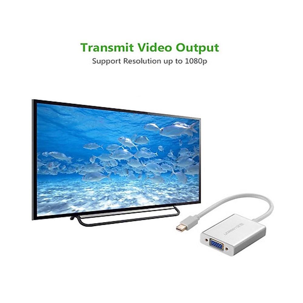 Cáp Chuyển đổi Mini DP To VGA 10403 Tương Thích Mọi Loại Thiết Bị Trình Chiếu | Hỗ trợ độ phân giải 4K