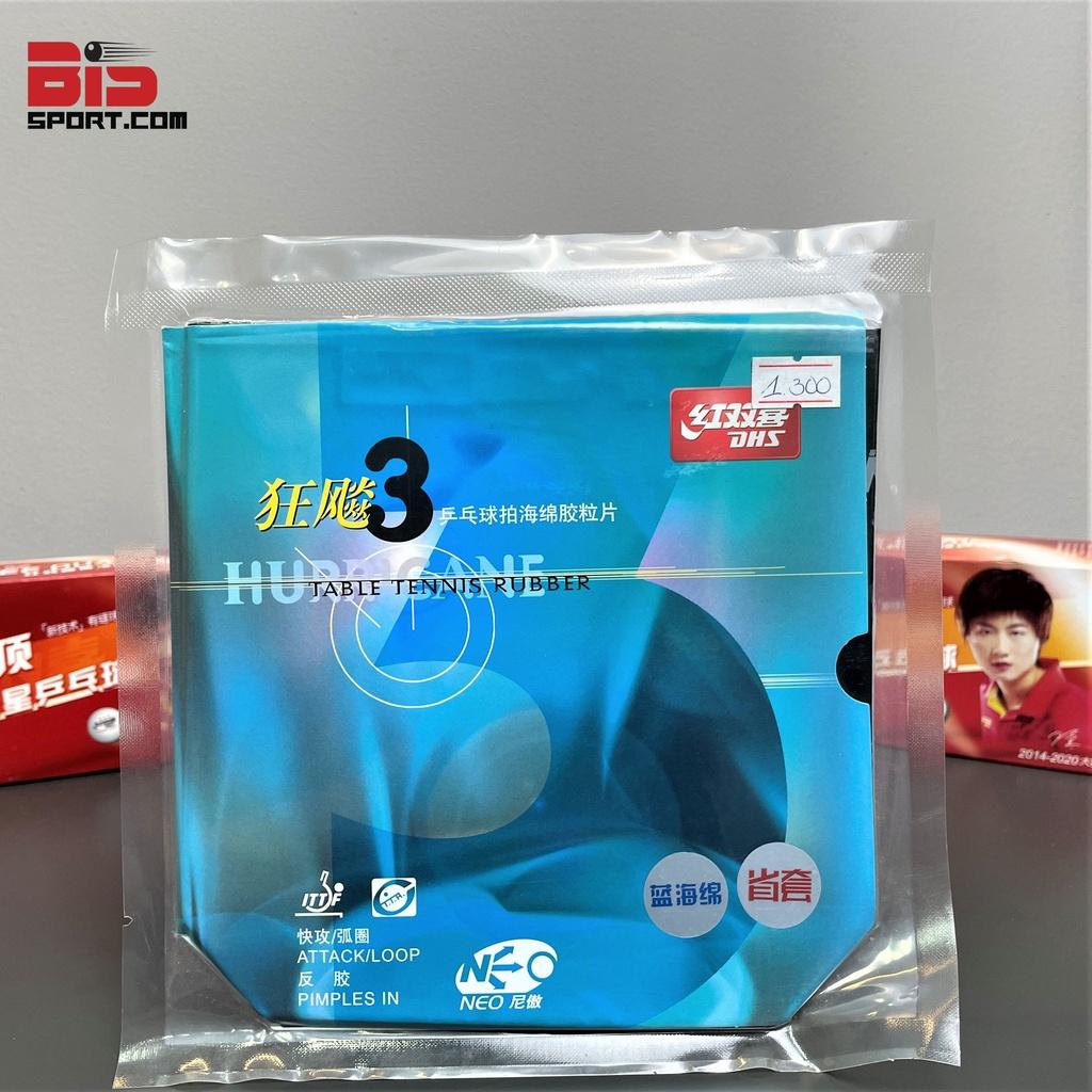 Mặt vợt Bóng bàn DHS Hurricane 3 Neo Lót Xanh - Hàng Chính Hãng