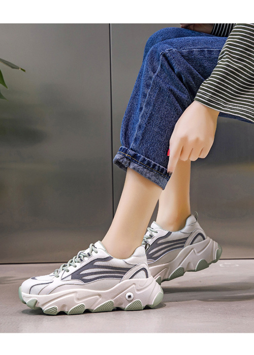 Giày thể thao nữ, giày sneaker nữ lưới đế 3 màu thời trang Hàn Quốc