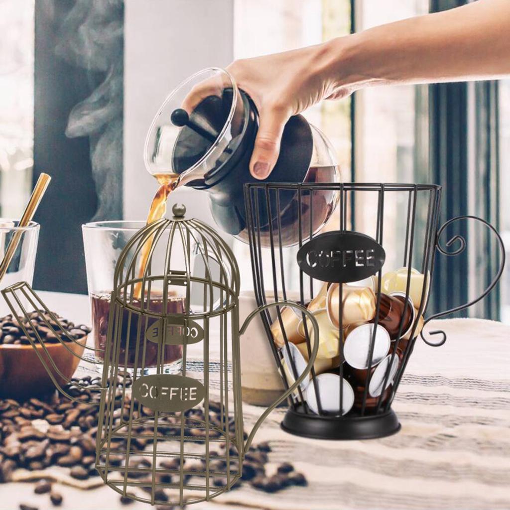 Coffee Pod Organizer Holder Capsule Storage Basket Coffee Cup Basket L
