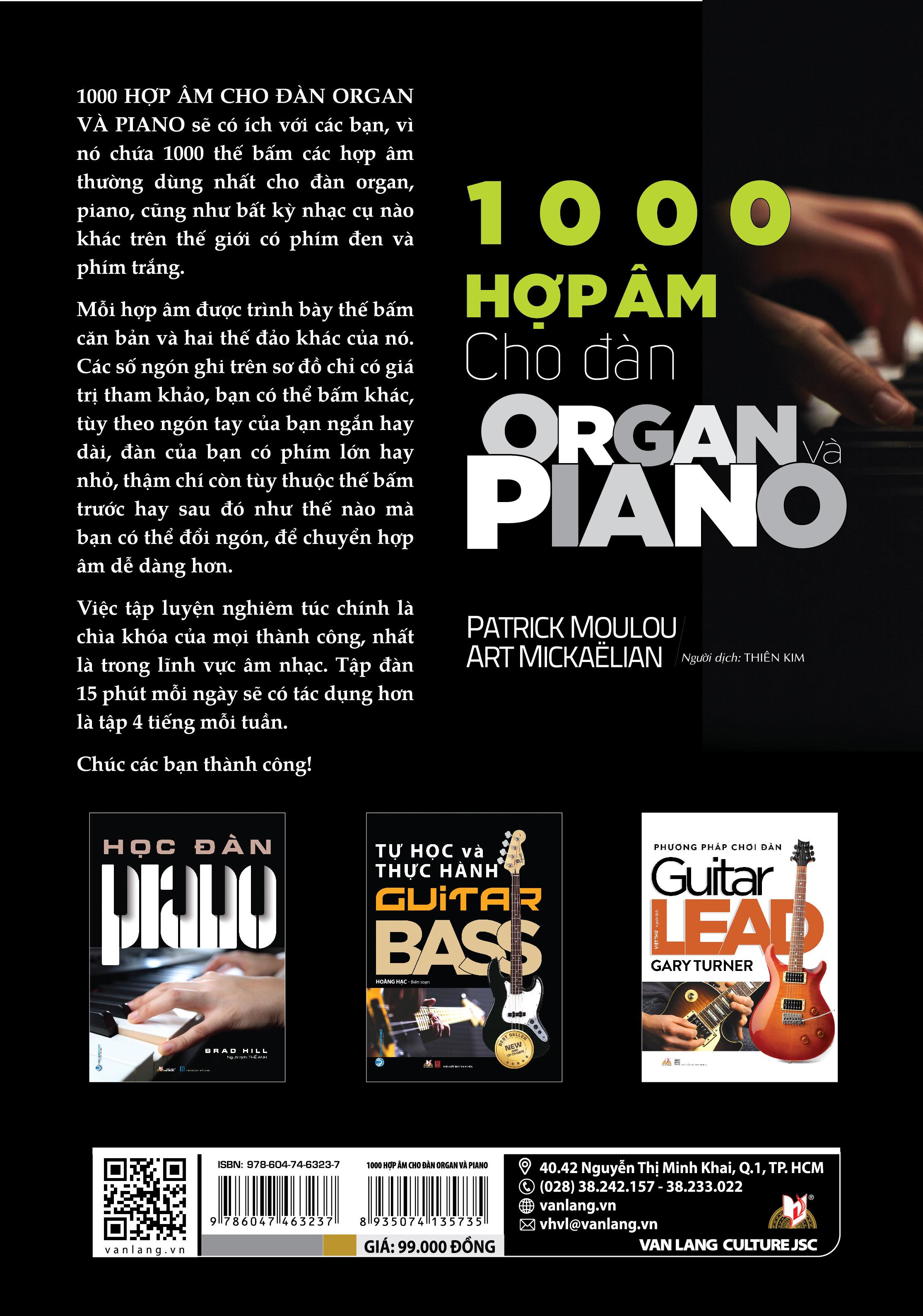 1000 Hợp Âm Cho Đàn Organ Và Piano - Tái Bản