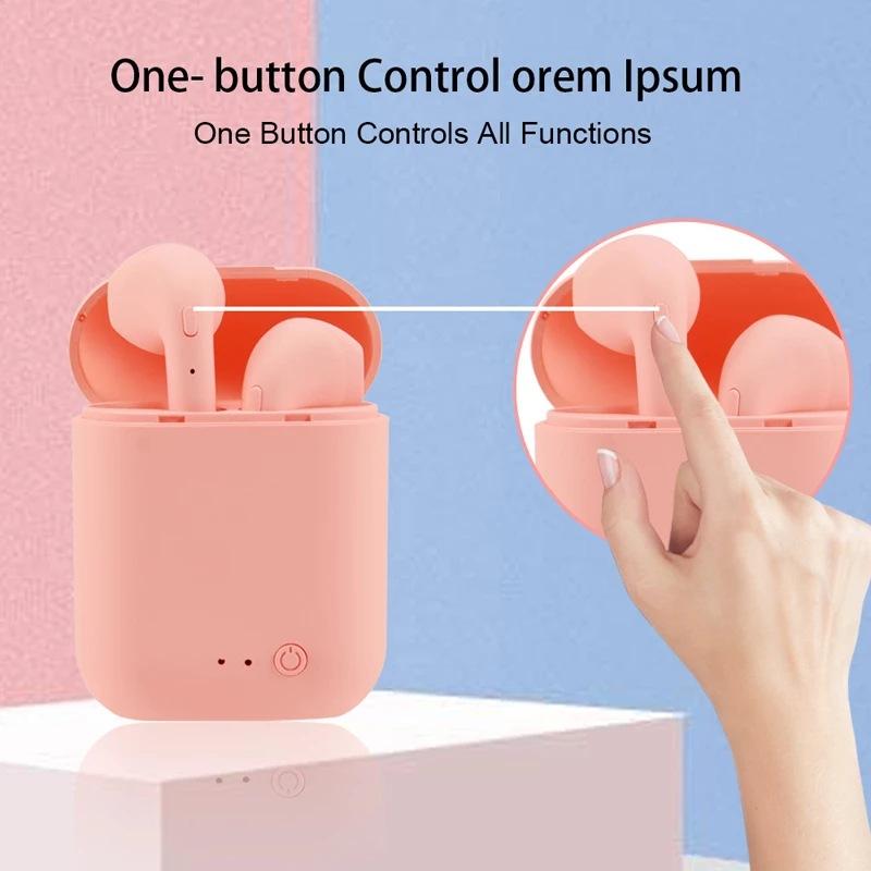 Tai nghe Bluetooth I12 Macaron Matte Sports Hai tai Không dây Tai nghe Bluetooth I12tws 5.0 Màu sắc: Một bên tai Màu đen