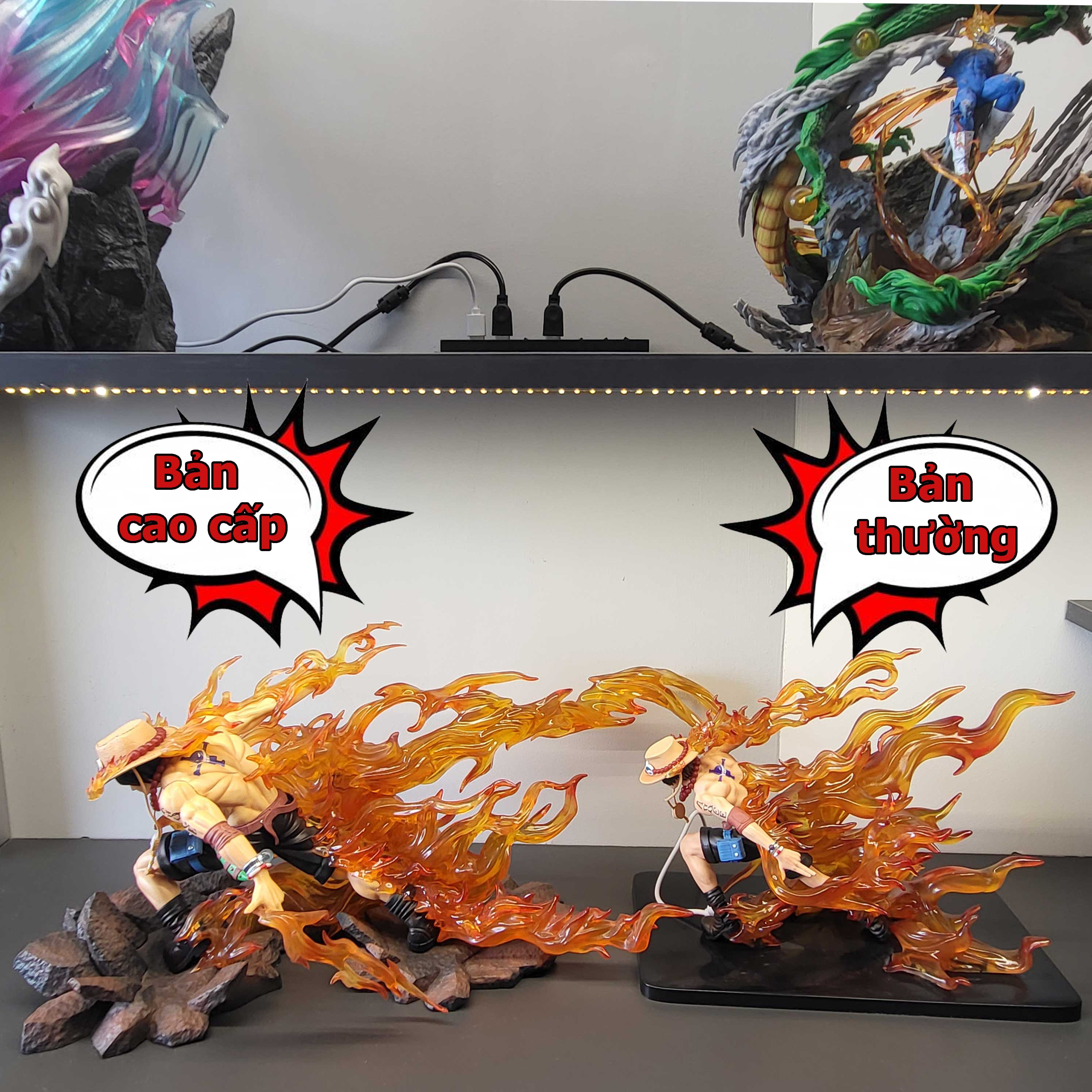 Mô hình ACE chiến đấu 24 cm có LED - One Piece
