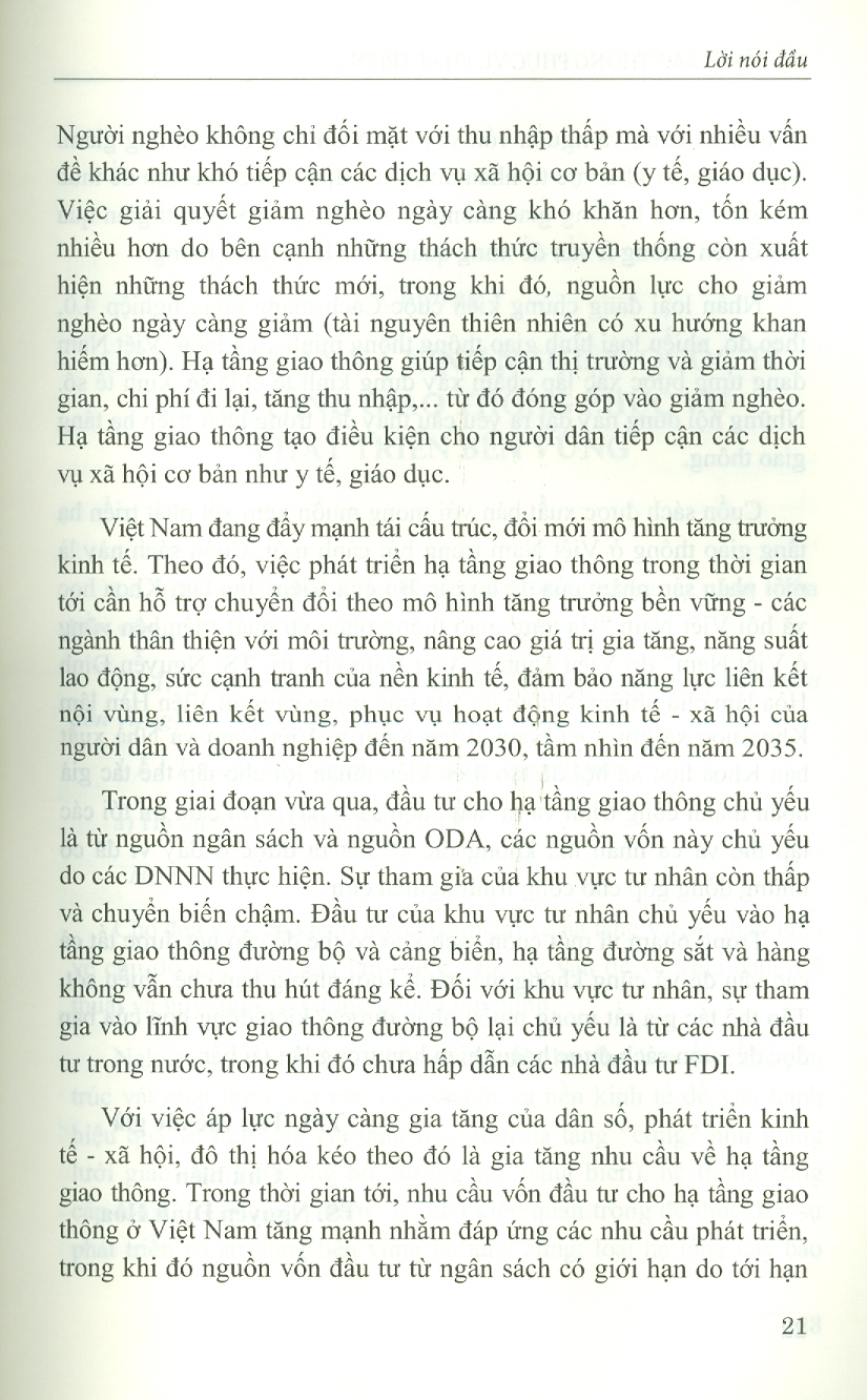 Hạ Tầng Giao Thông Phục Vụ Phát Triển Bền Vững Ở Việt Nam (Sách chuyên khảo) - Viện Kinh Tế Việt Nam - TS. Nguyễn Đình Hòa (Chủ biên)