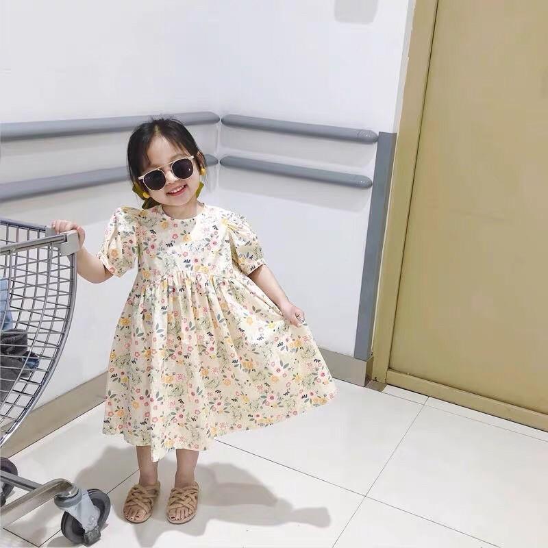 Đầm bé gái hoa nhí mùa hè B-A-M STORE