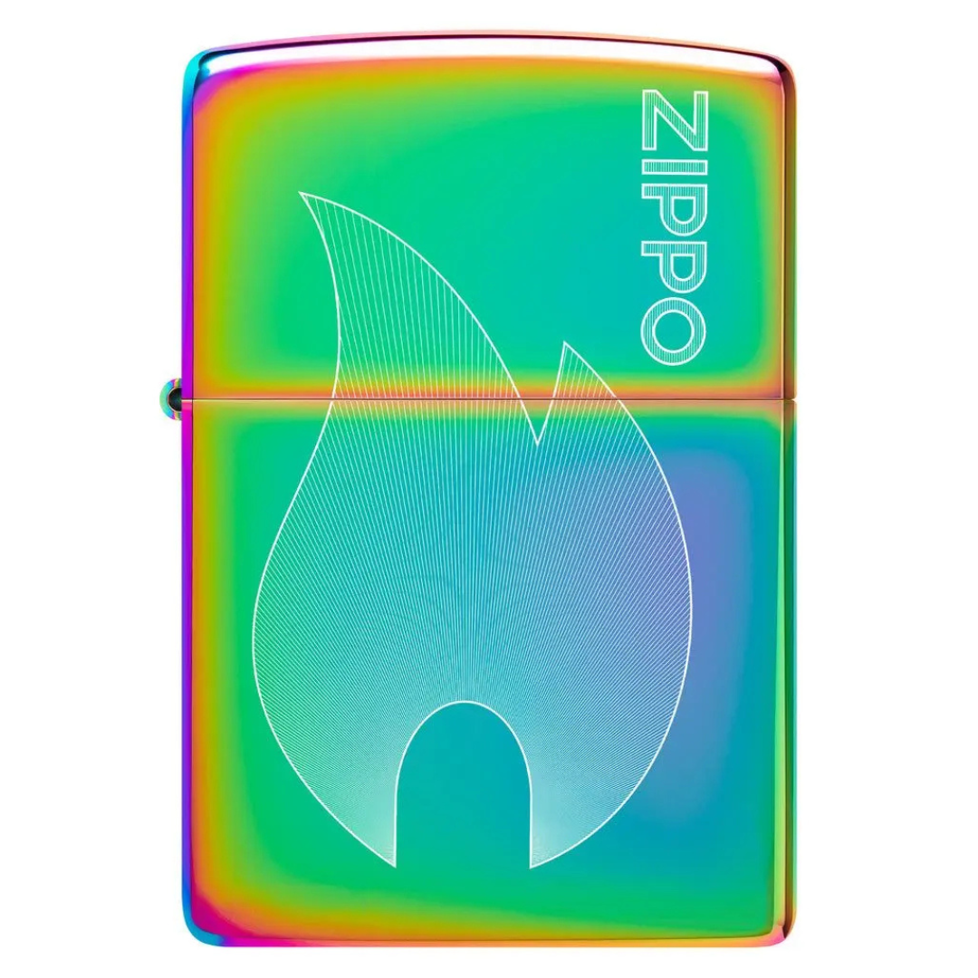 Bật lửa Zippo Flame - Dòng Đa Sắc Cầu Vồng Khắc Laser Fancy Fill Chính Hãng Mỹ, Chống Gió Cao Cấp