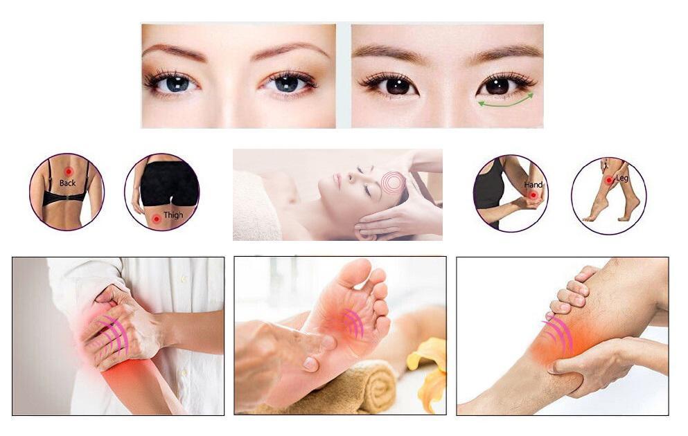 Máy Massage Mắt Kiểu Bút Chống Thâm Quầng Mini 408 - Bút Matxa Mắt Mini Thư Giãn Bọng Mắt (Massage Device Pen Electric Eye Massager)