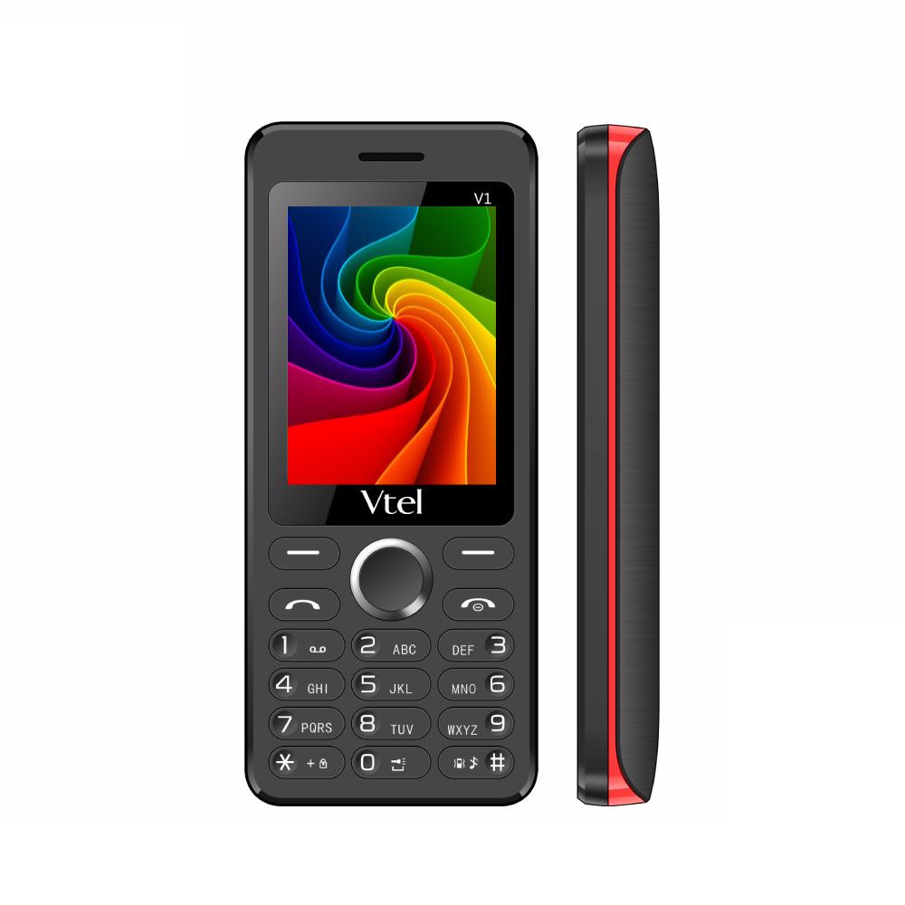 Điện thoại di động GSM Vtel V1 - Hàng chính hãng - Đen Đỏ 
